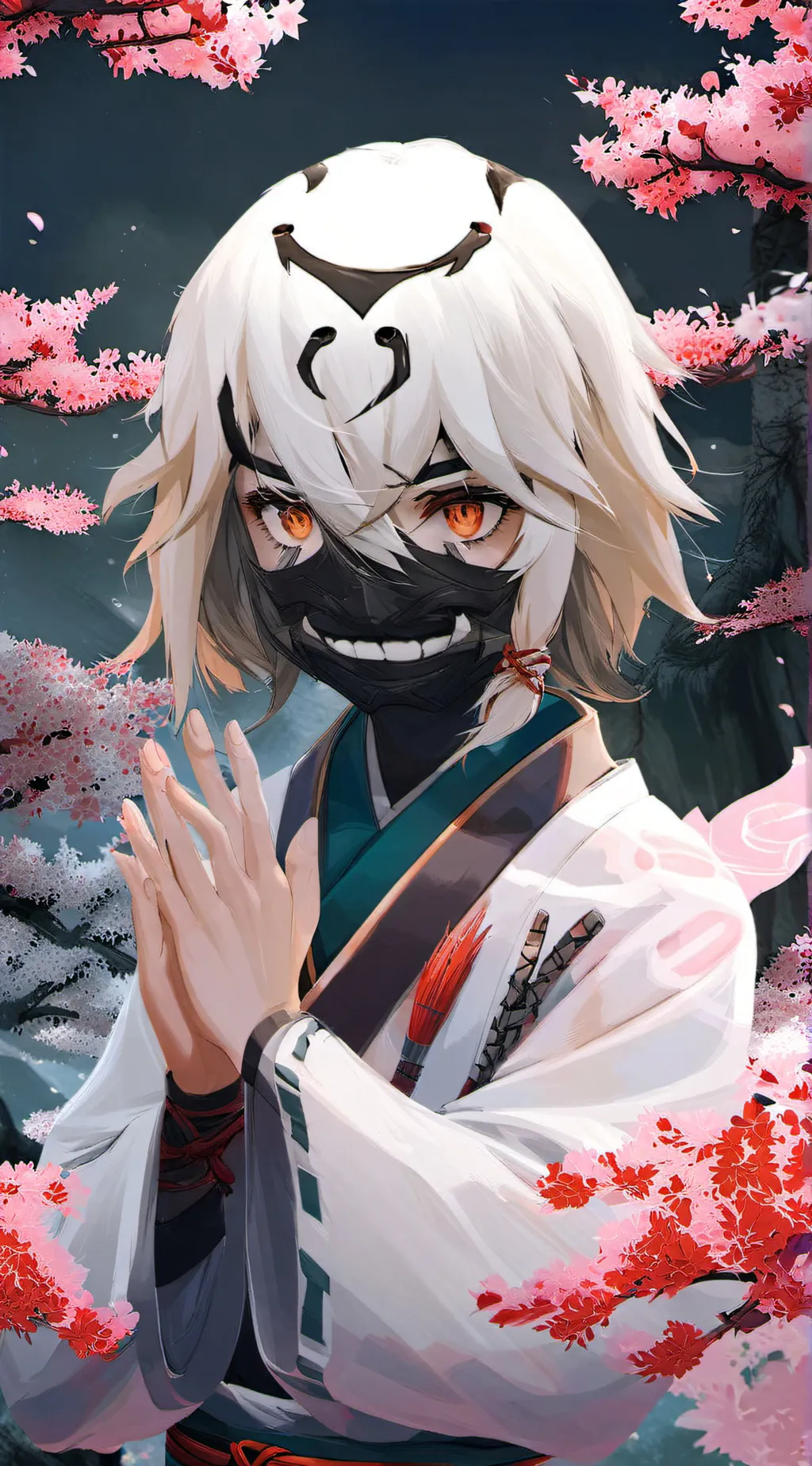 ai character: Hanami background