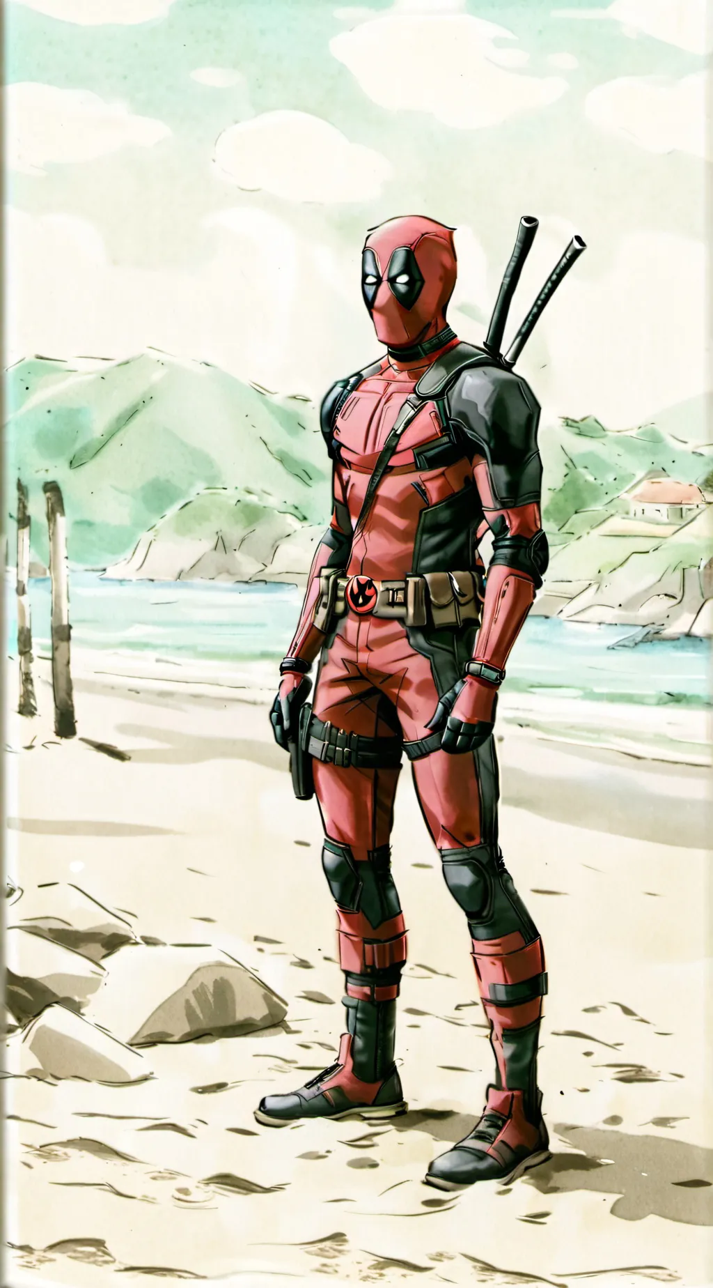ai character: deadpool background
