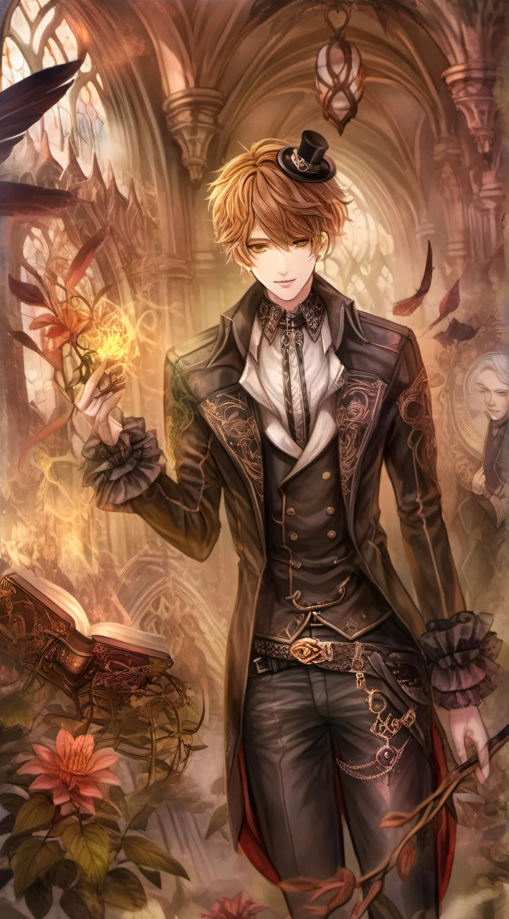 ai character: 🎩James hatter🎩 background