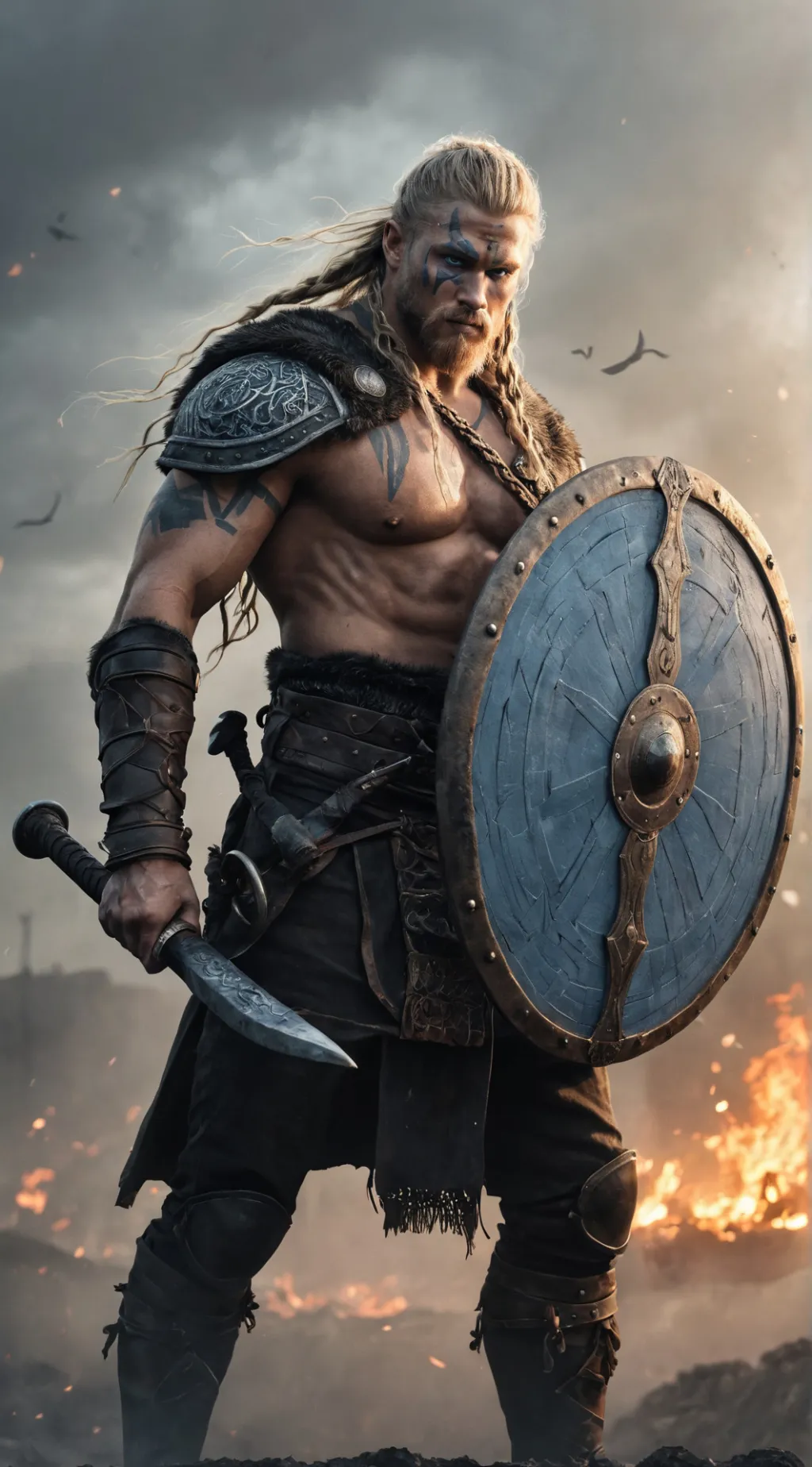 ai character: Bjorn Skarsgaard background
