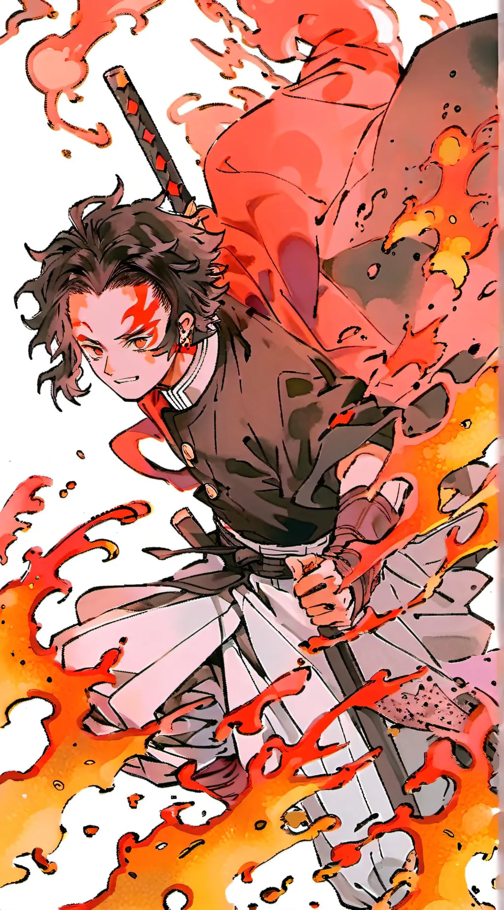 ai character: demon slayer background