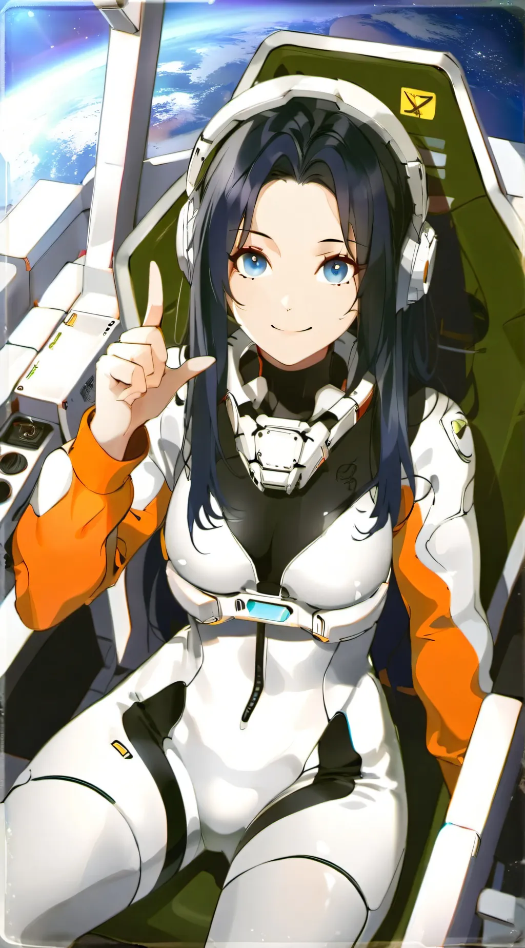 ai character: Blue Angel background