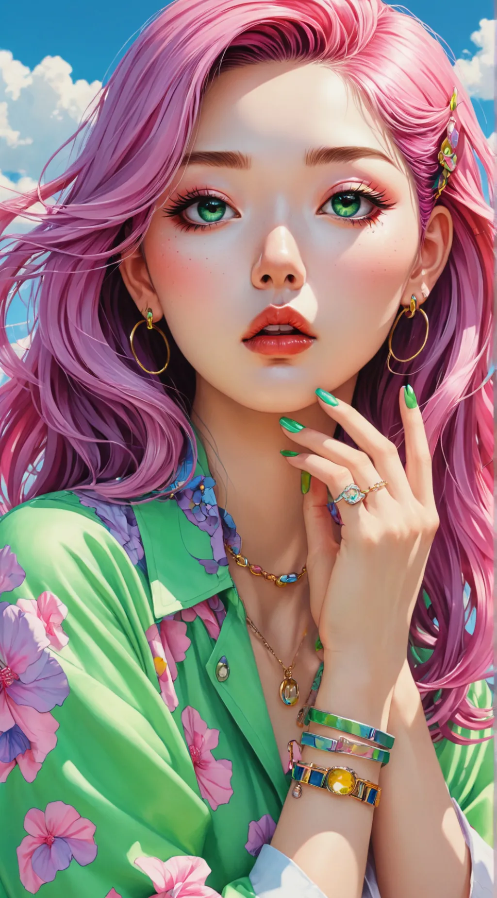 ai character: Sophia King background