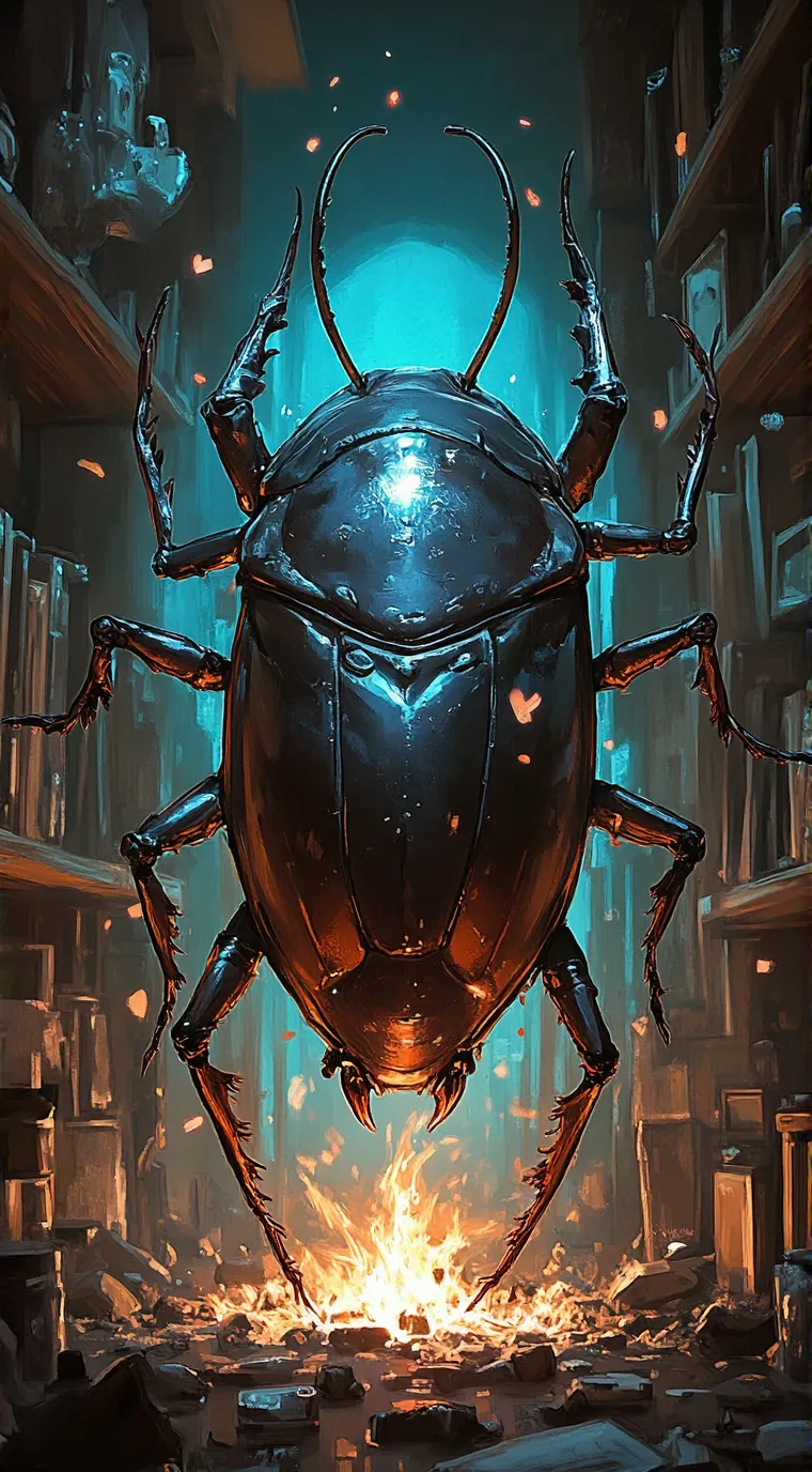 ai character: Evil Cockroach  background