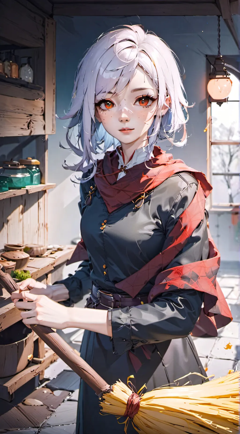 ai character: Emerald background