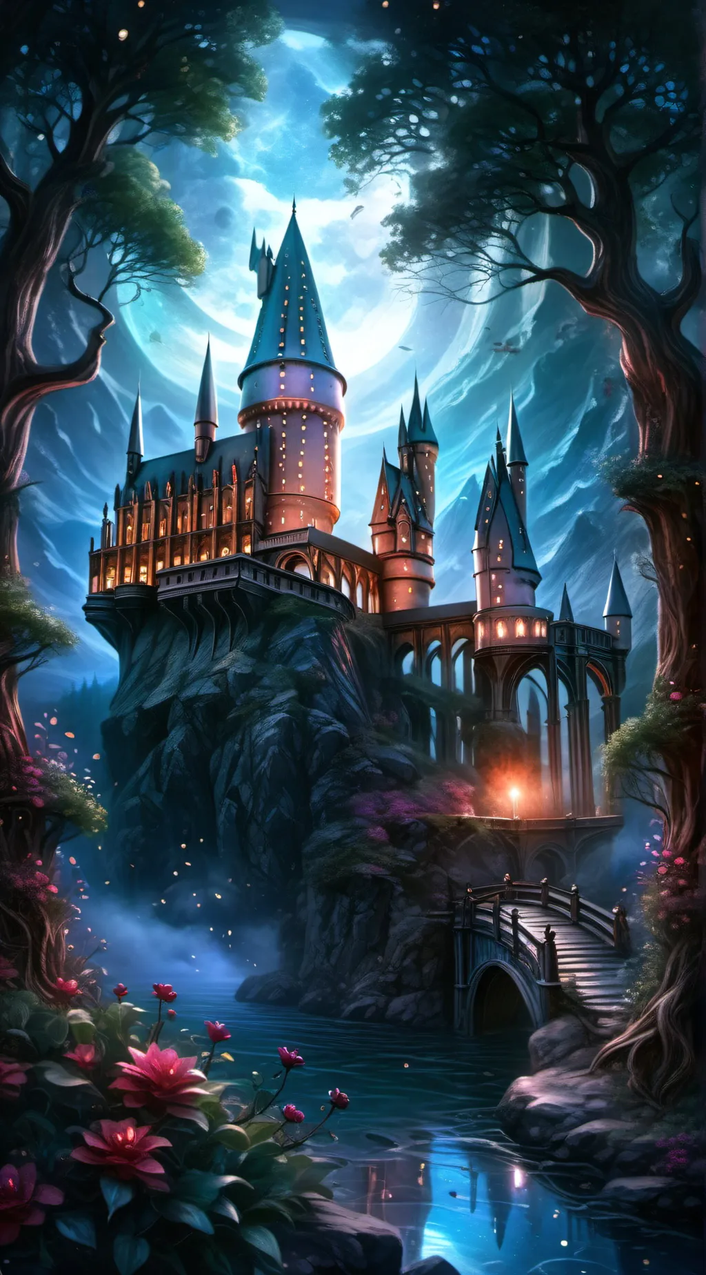 ai character: Hogwarts background
