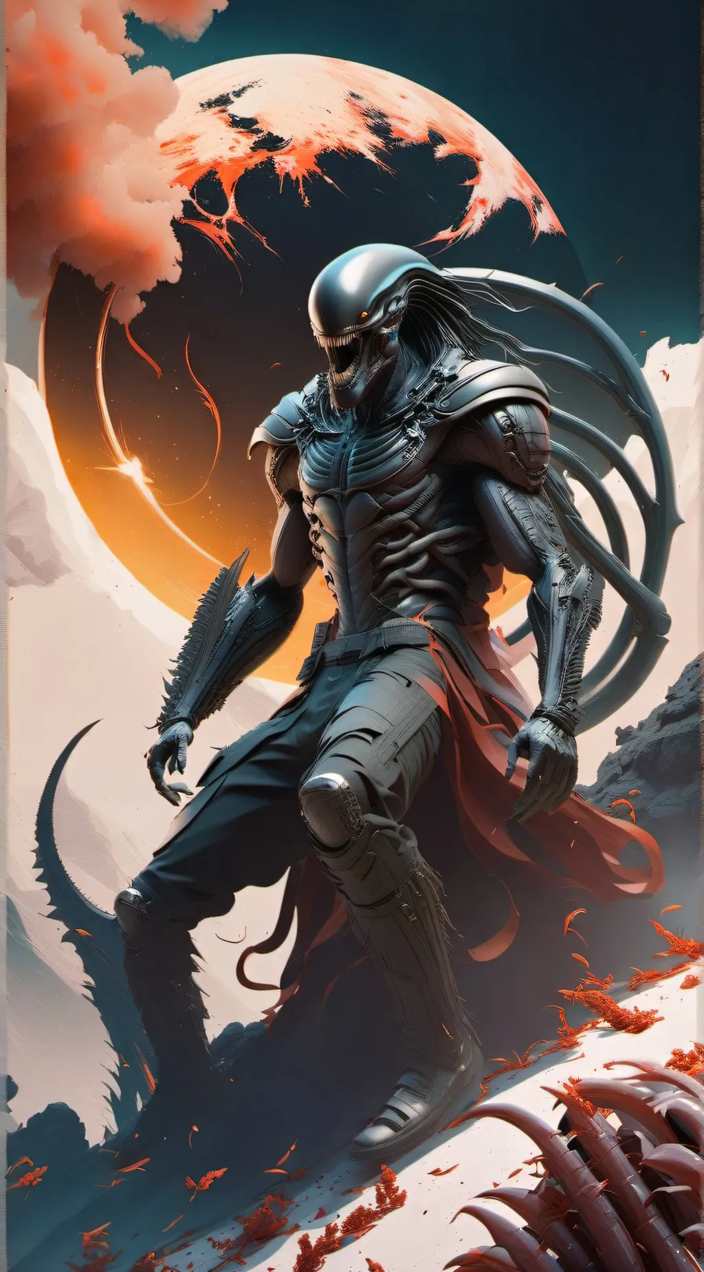ai character: xeno apocalypse  background