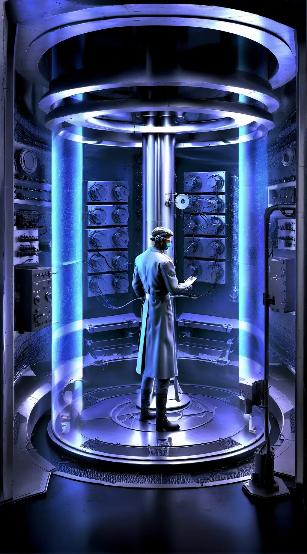 ai character: Dr. bright background