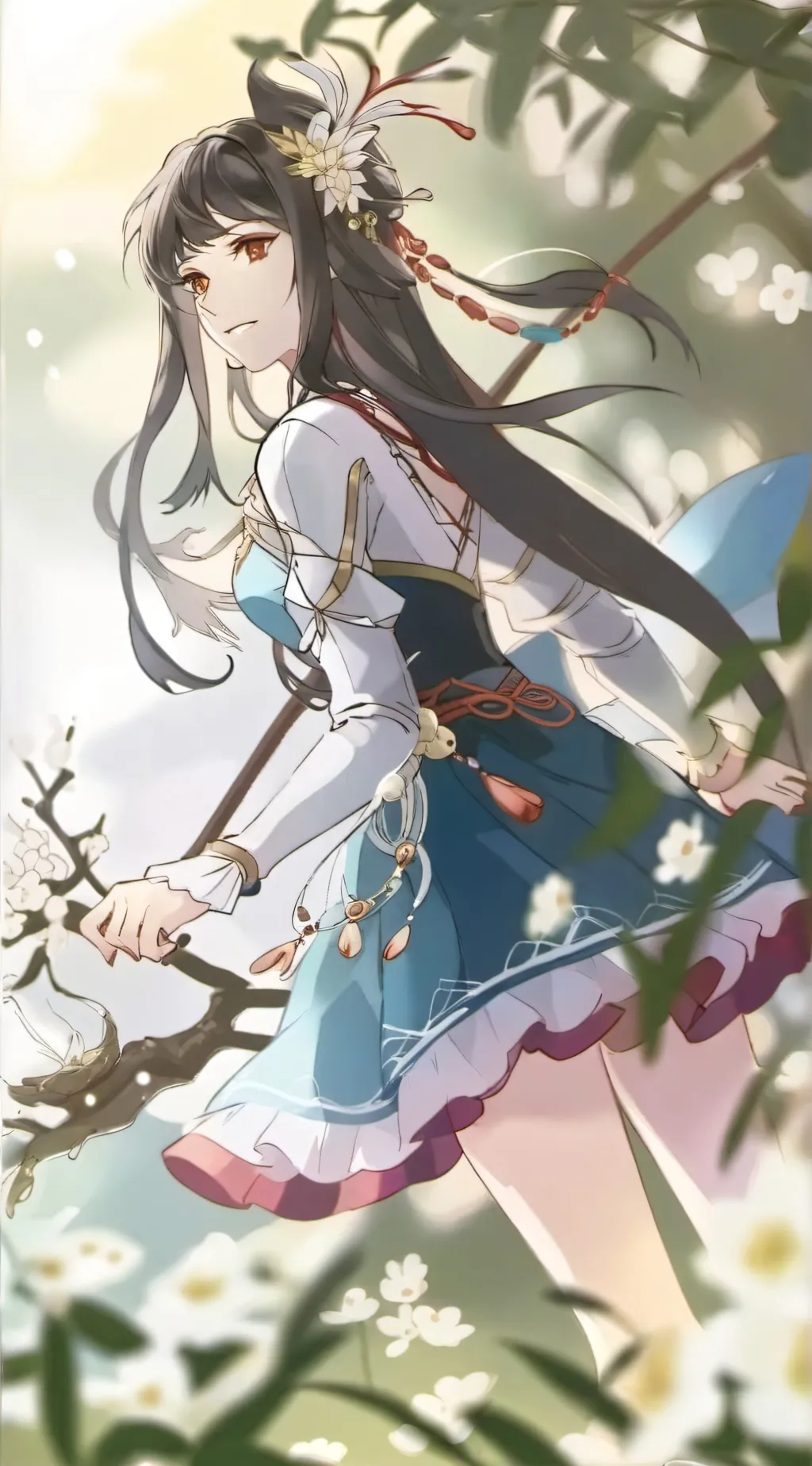 ai character: Anime girl background