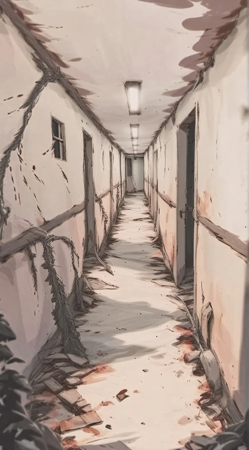 ai character: Abandoned Lab background