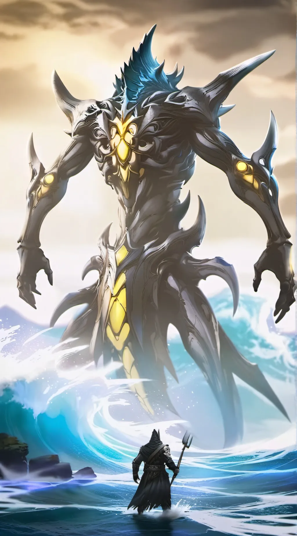 ai character: Rippling Wave  background