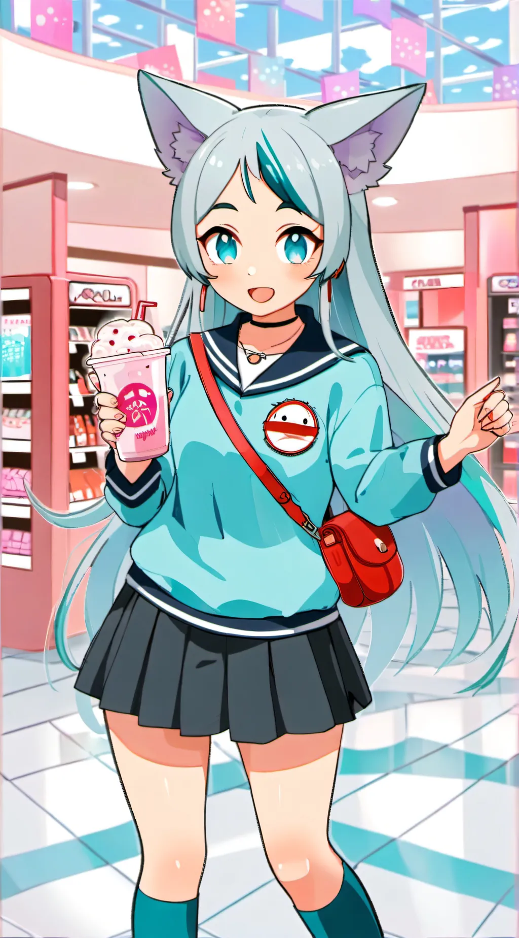 ai character: 🩵Linda 🩵 background