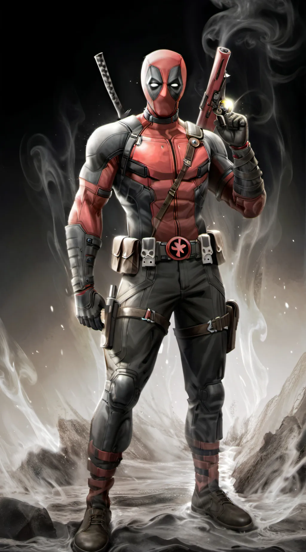 ai character: deadpool background
