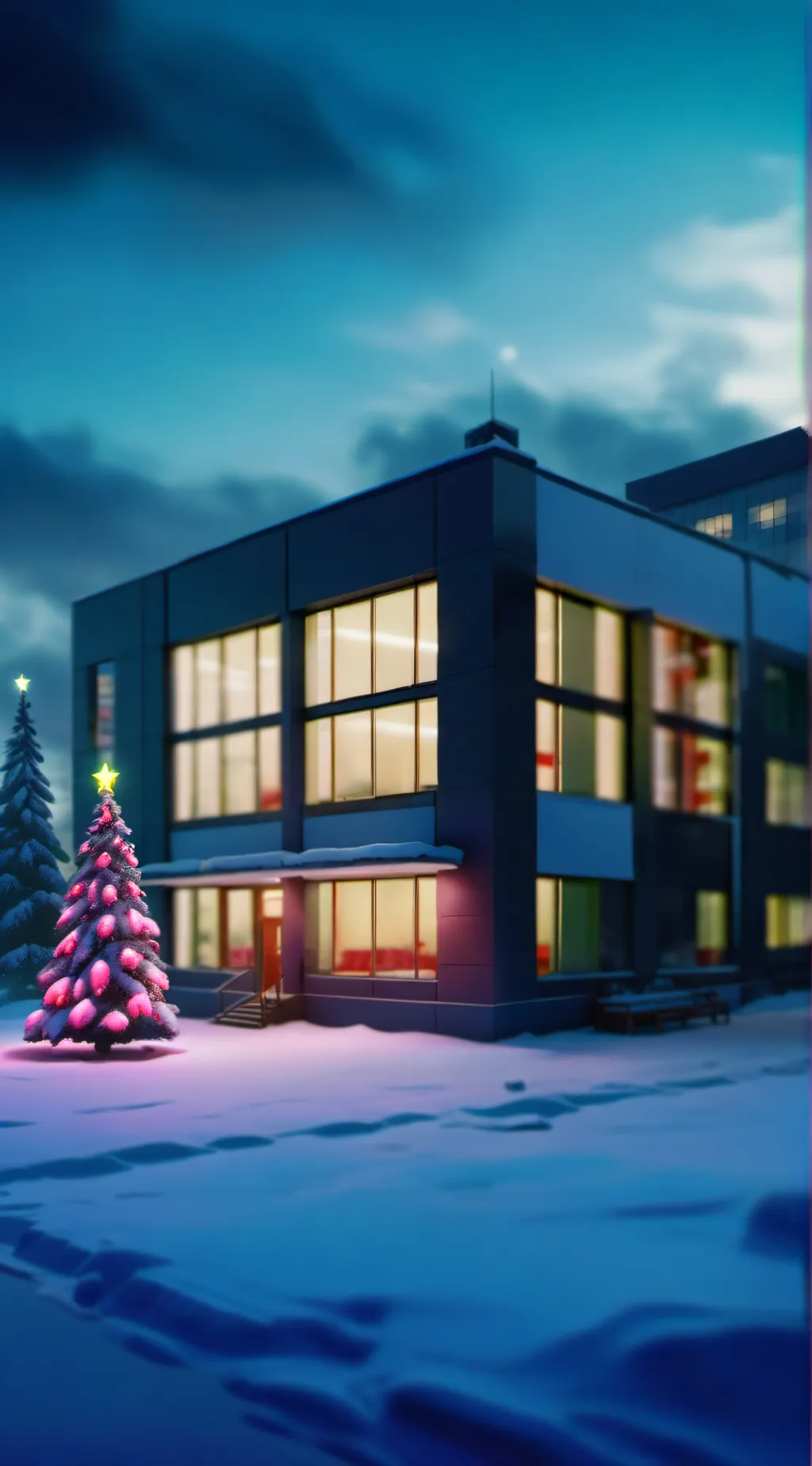 ai character: MHA: Christmas 🎄 background