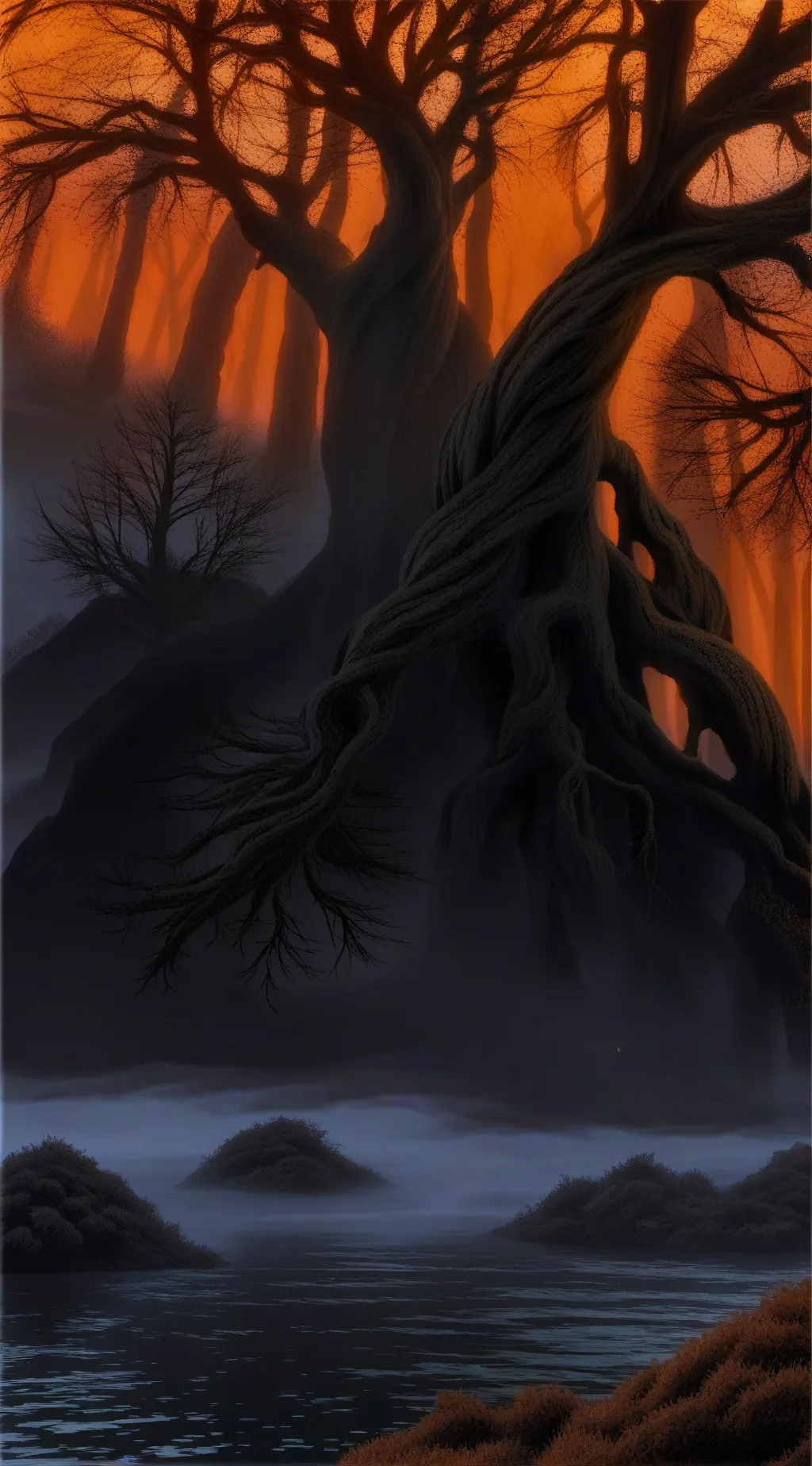 ai character: The fog background