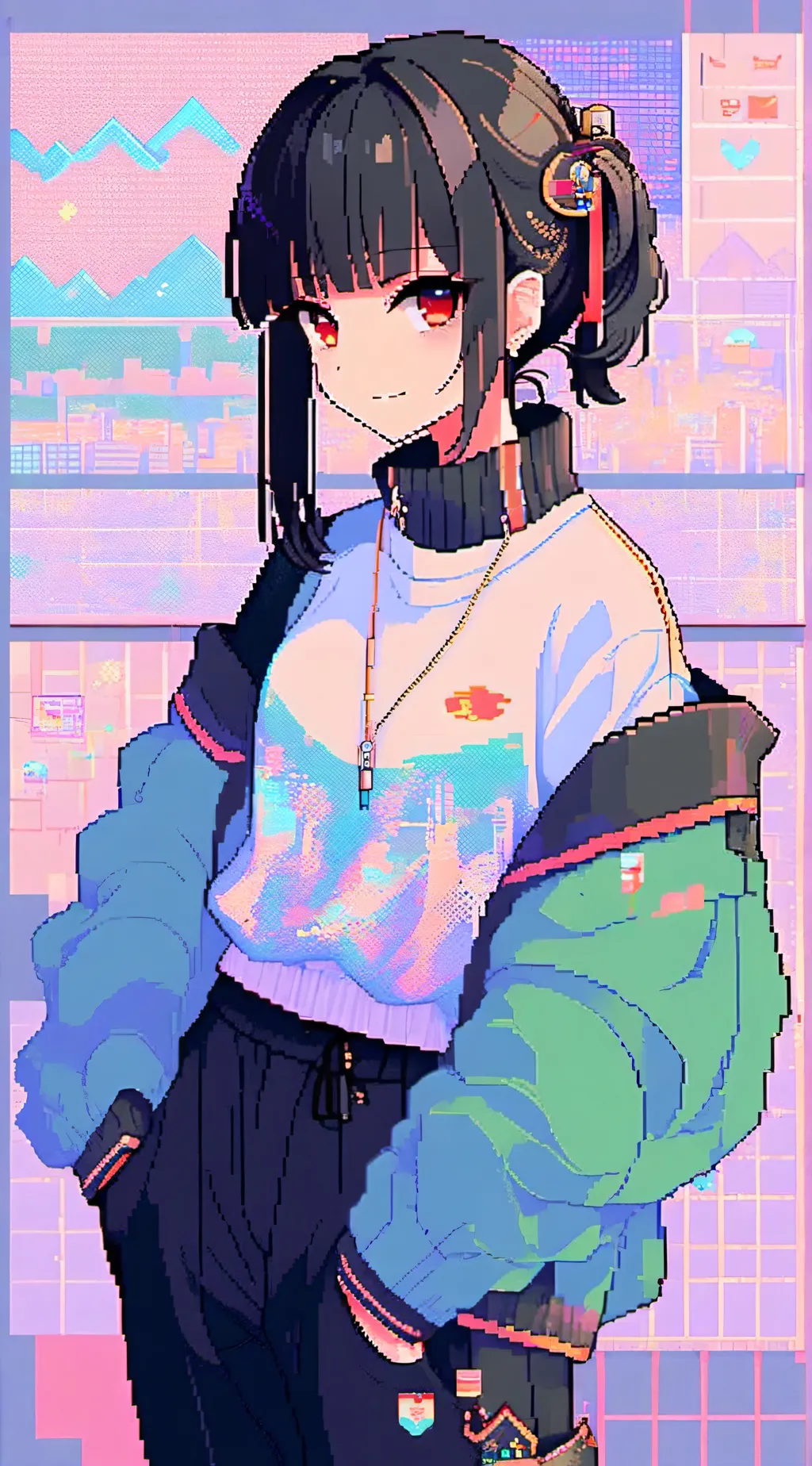 ai character: Ashy background