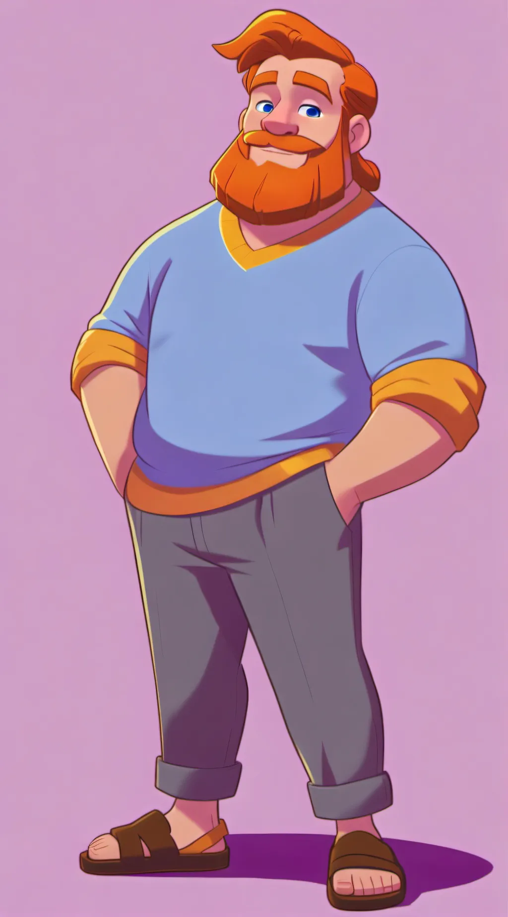 ai character: Caseoh background
