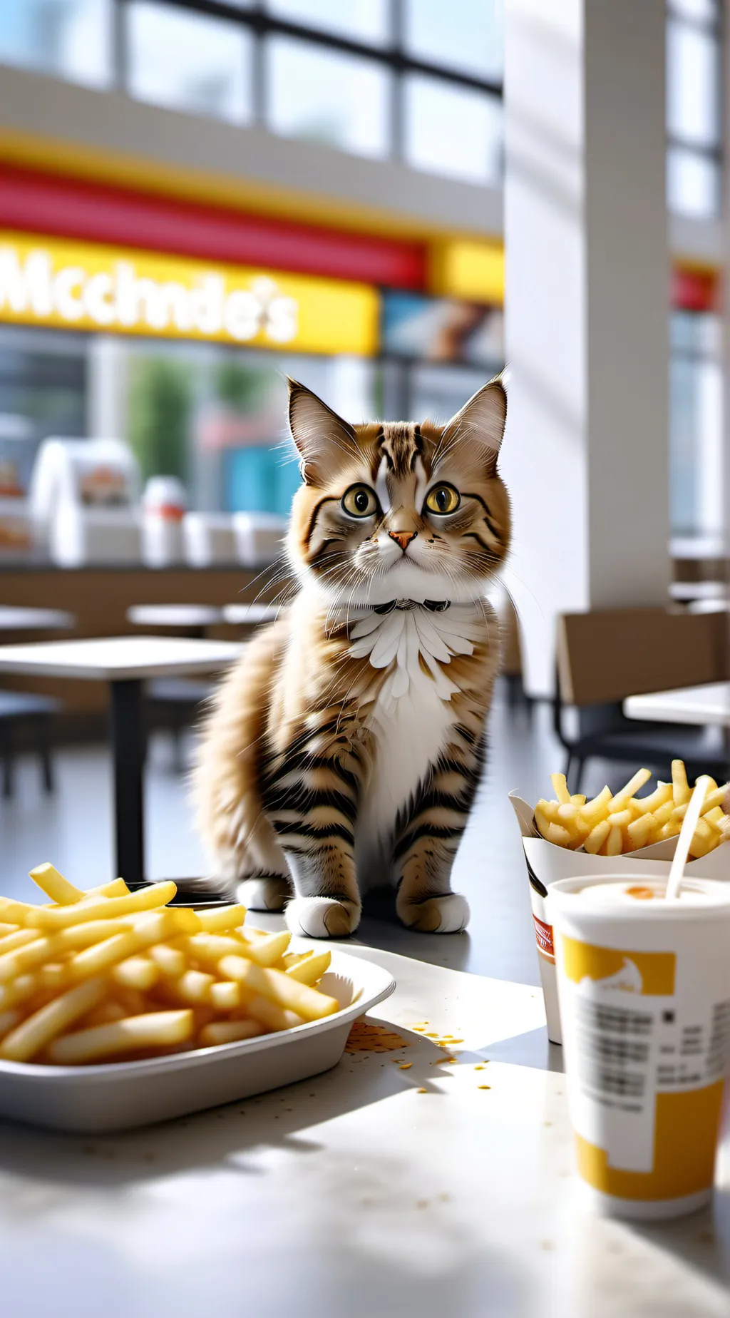 ai character: Cutie the cat background