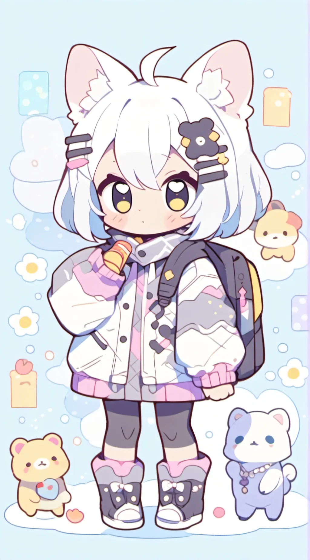 ai character: Luna Snow background