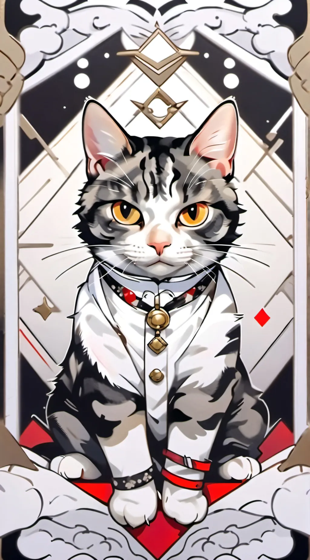 ai character: whacky cat background