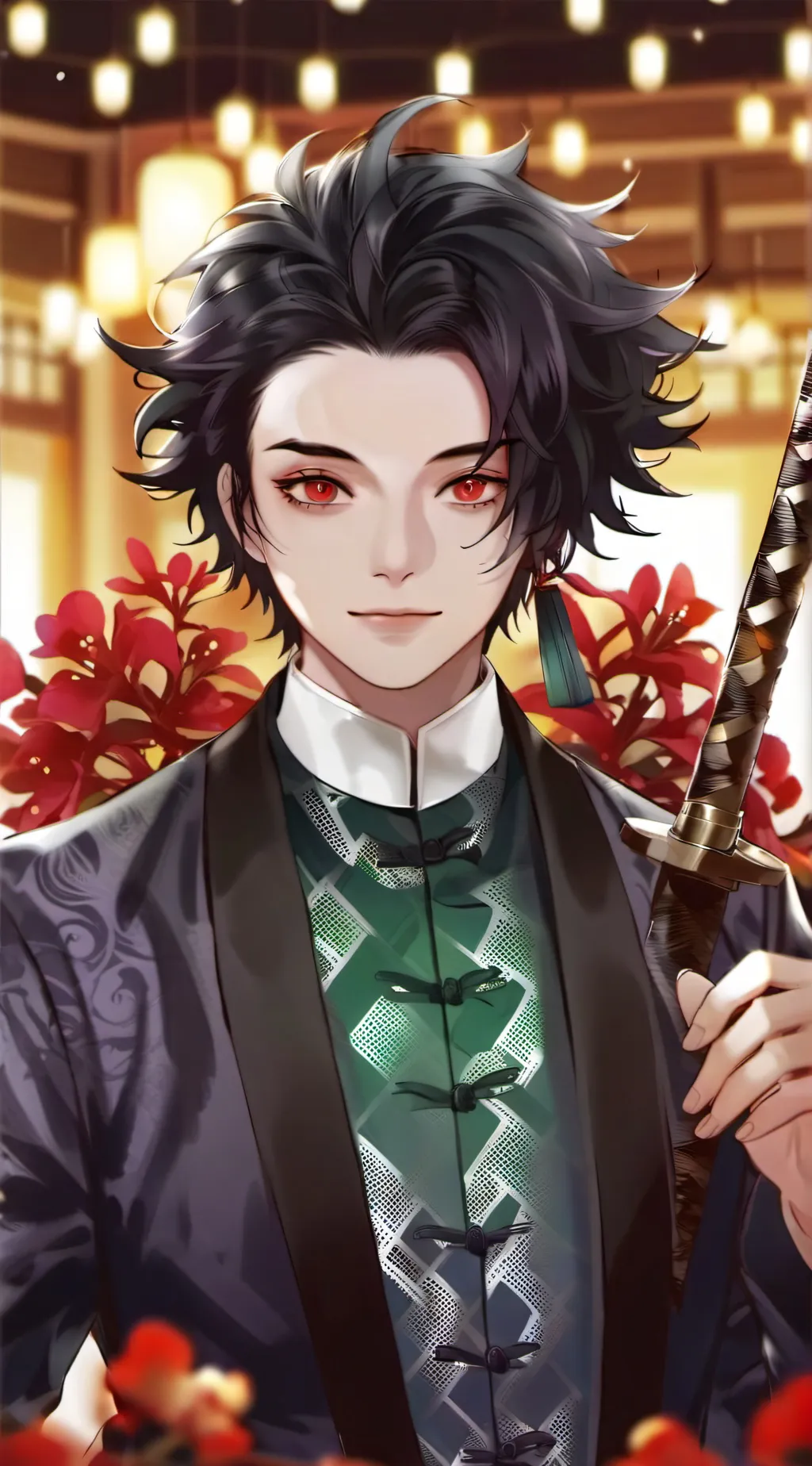 ai character: tanjiro background