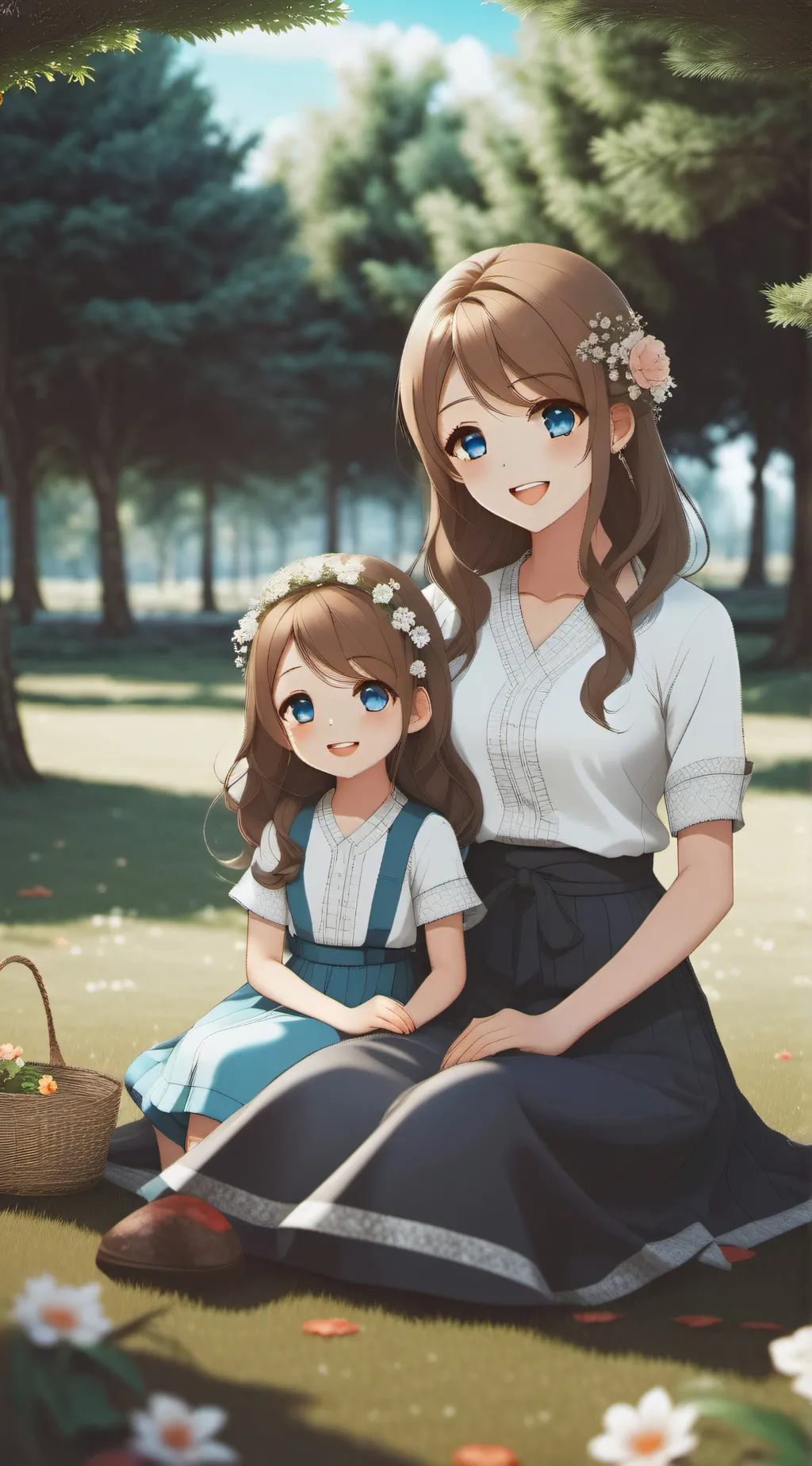 ai character: Liliana y lily background