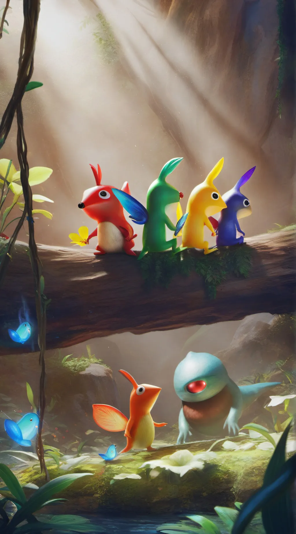 ai character: pikmin background
