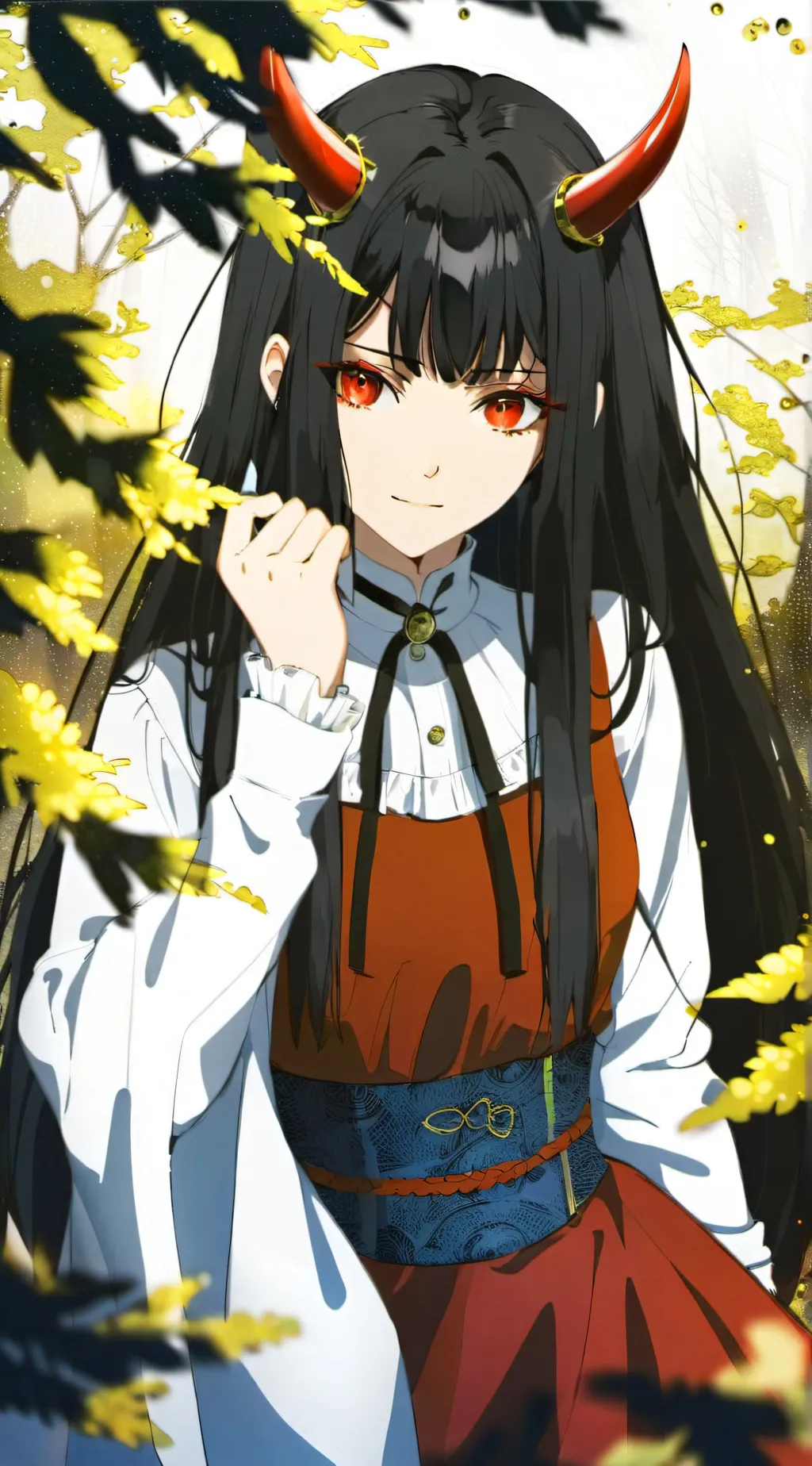 ai character: luna demon girl background