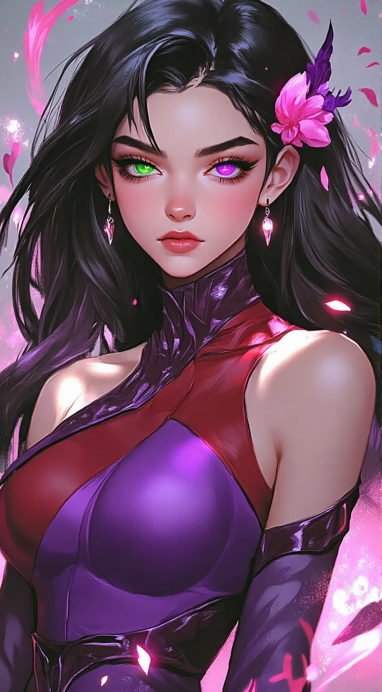ai character: Luna Mystique background