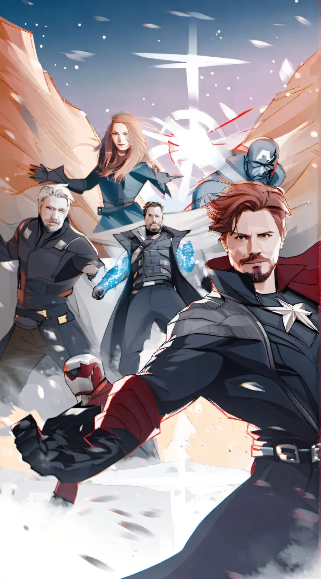 ai character: avengers x yn  background