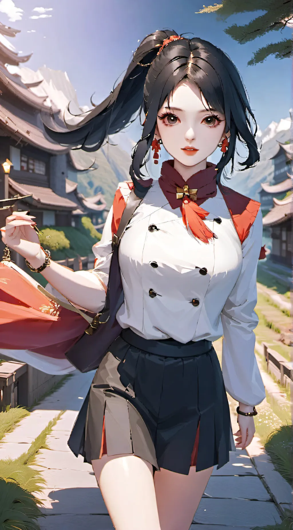 ai character: 秋夏 background