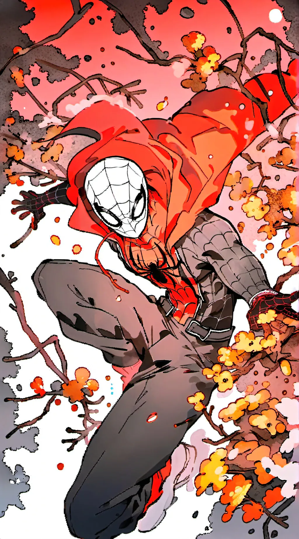 ai character: spider-verse background
