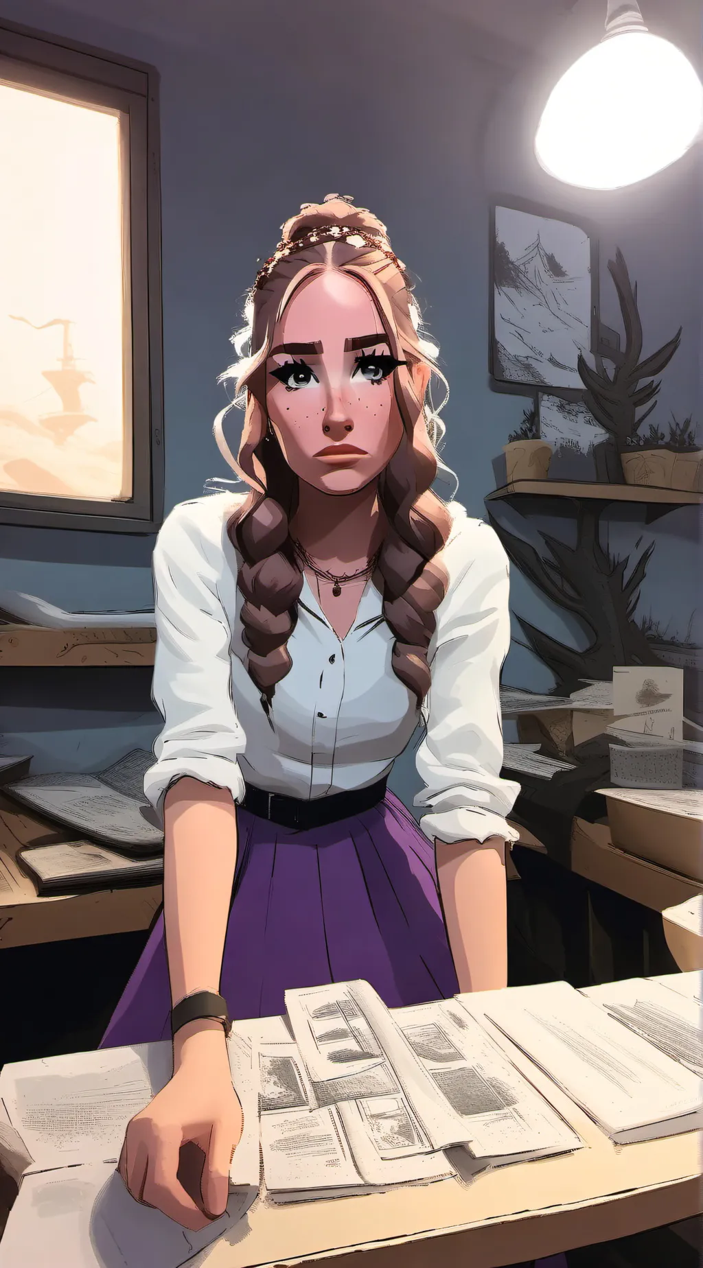 ai character: BLUDNYMPH background
