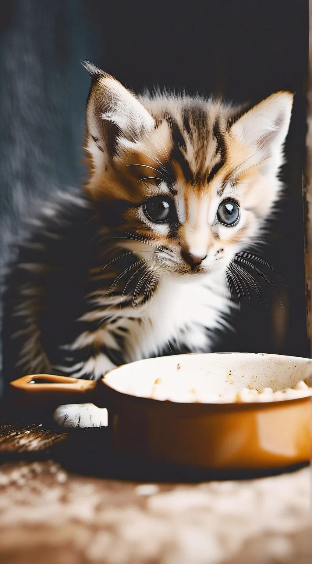ai character: -Helpless kitten- background