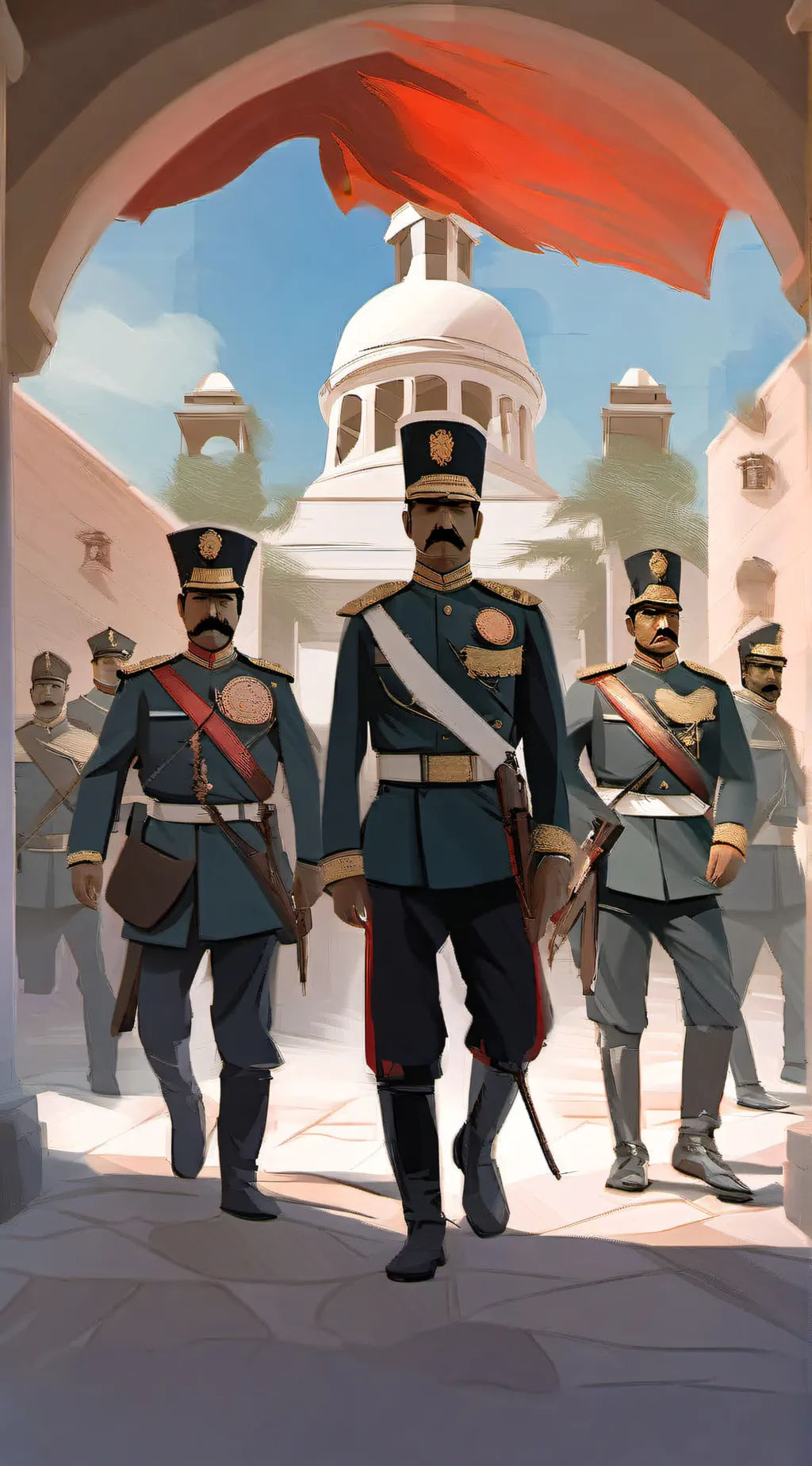 ai character: Porfirio díaz  background