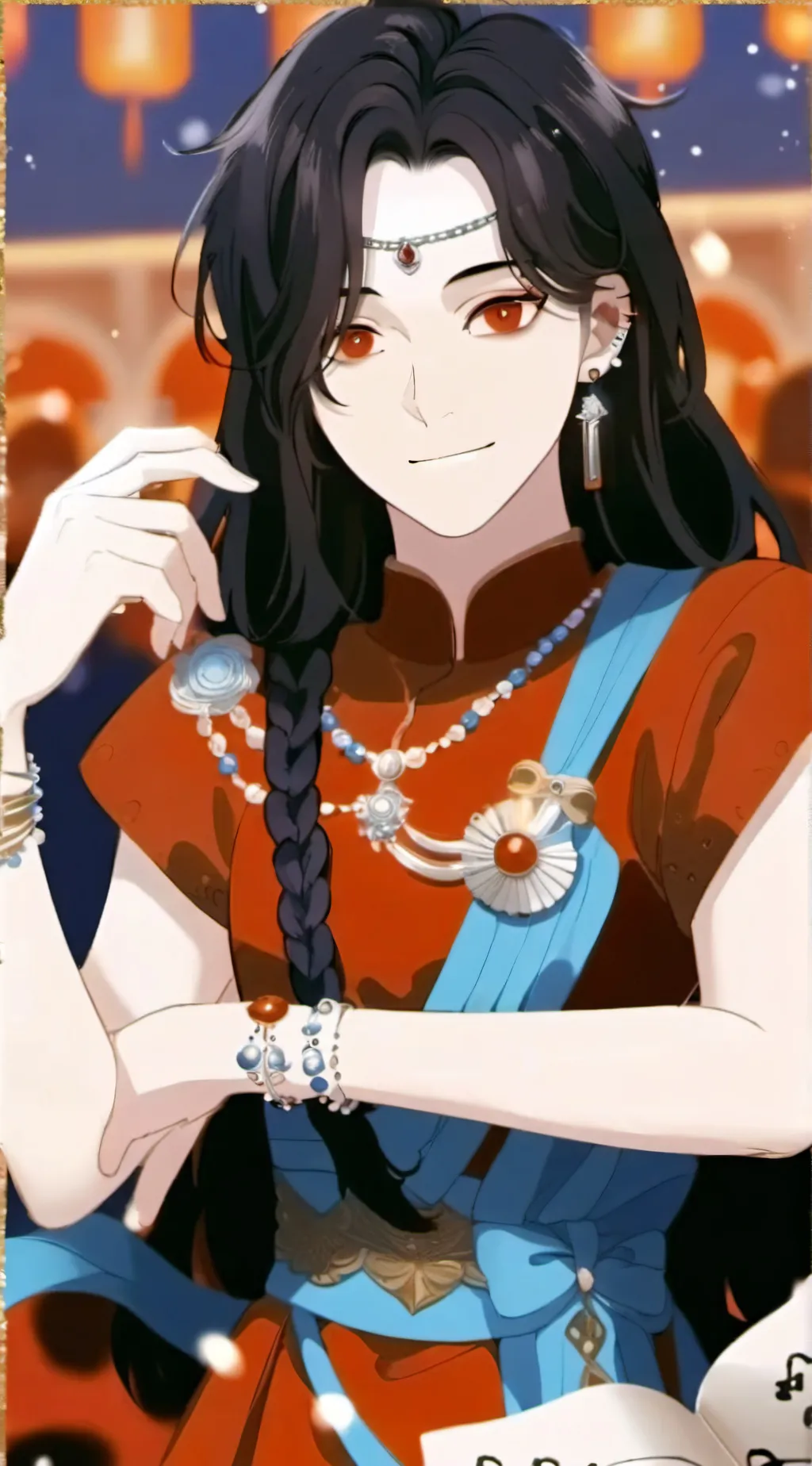ai character: Baraa AliAli background