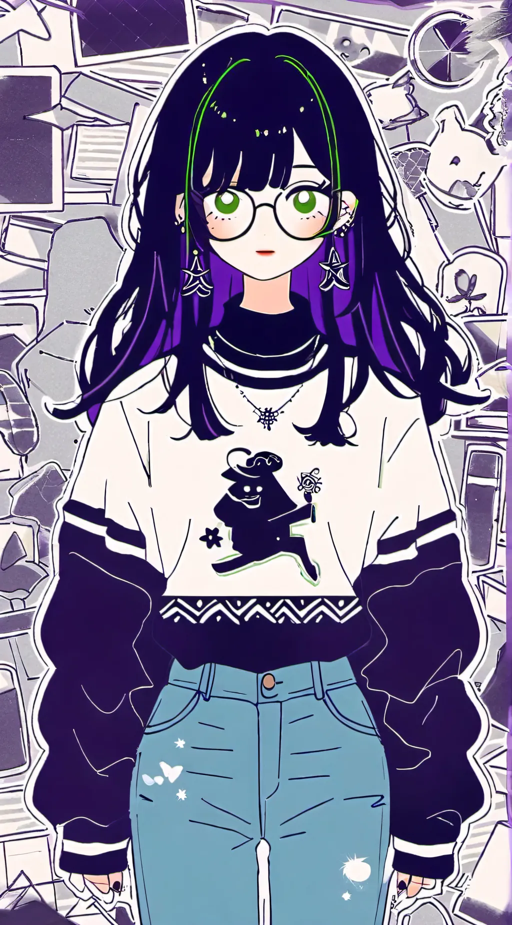 ai character: Luna background