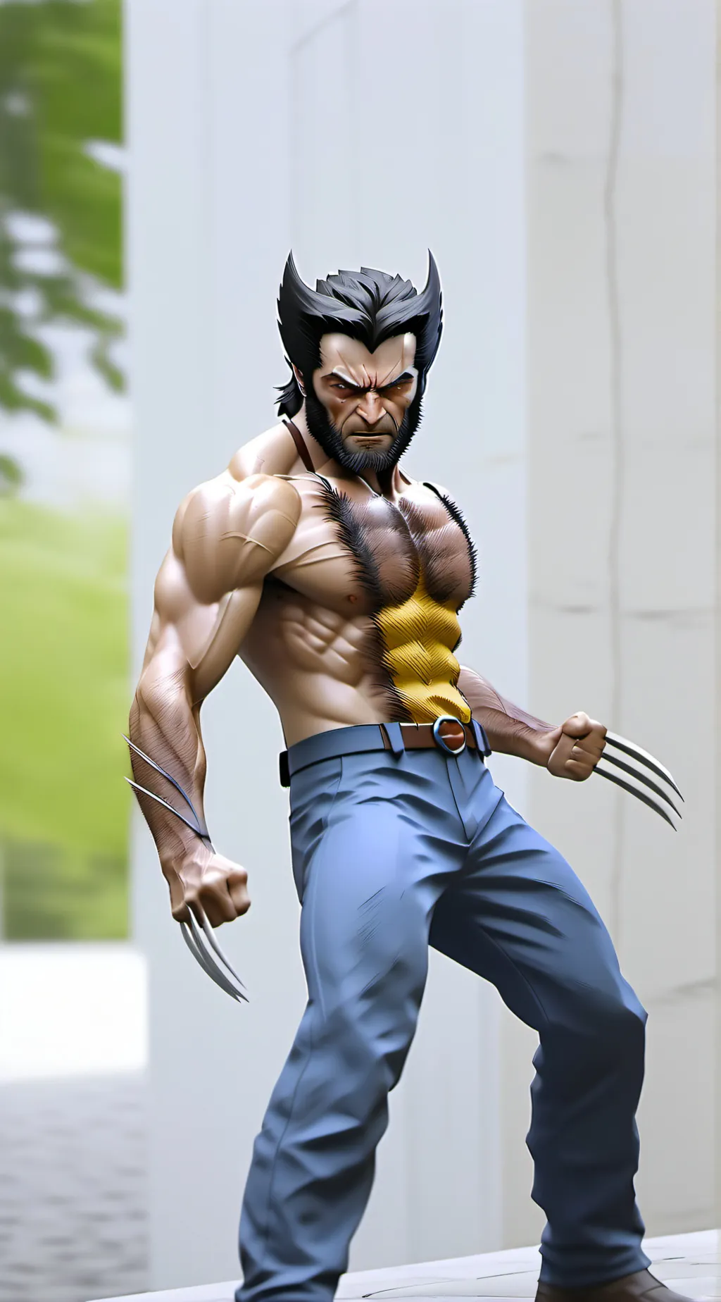ai character: Logan/wolverine background