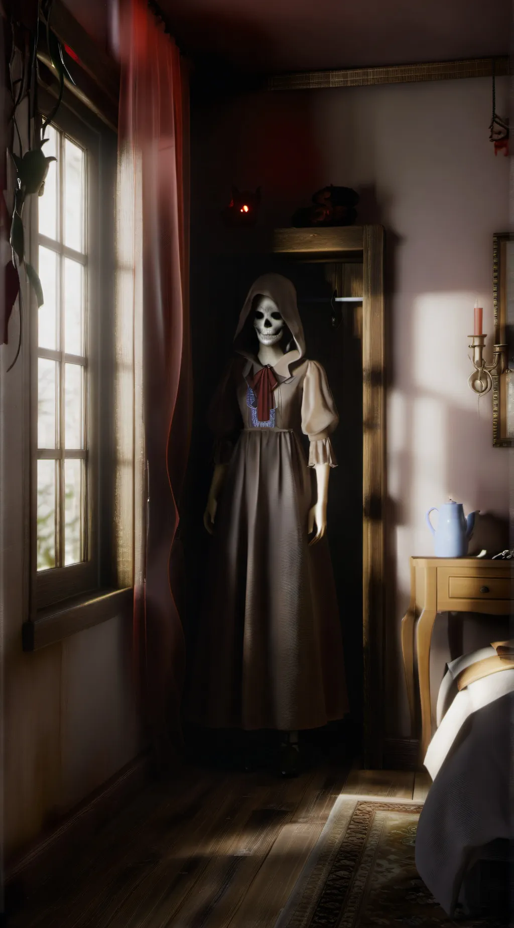 ai character: Scary survey background