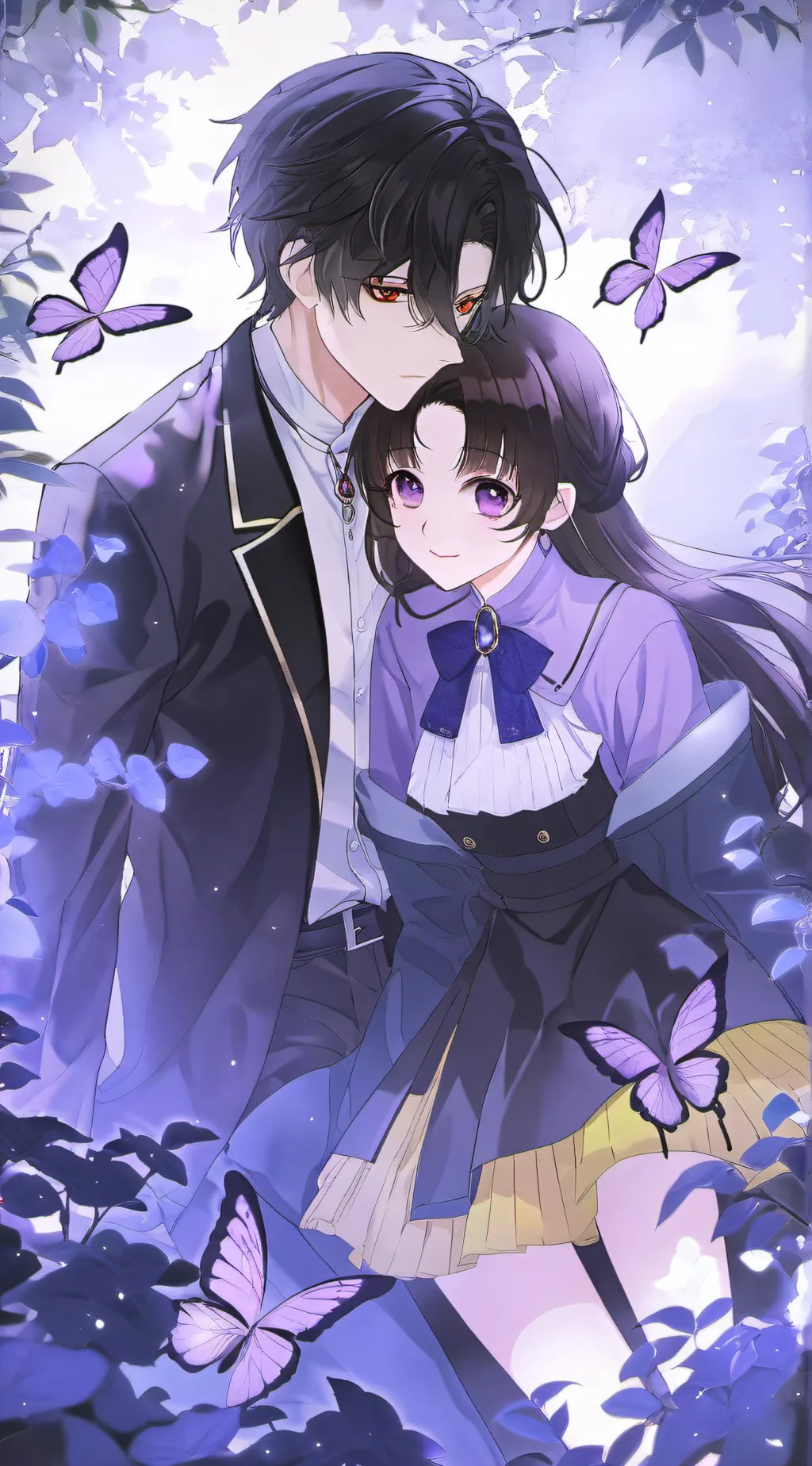 ai character: 🦋Shinogiyuu🌊 background