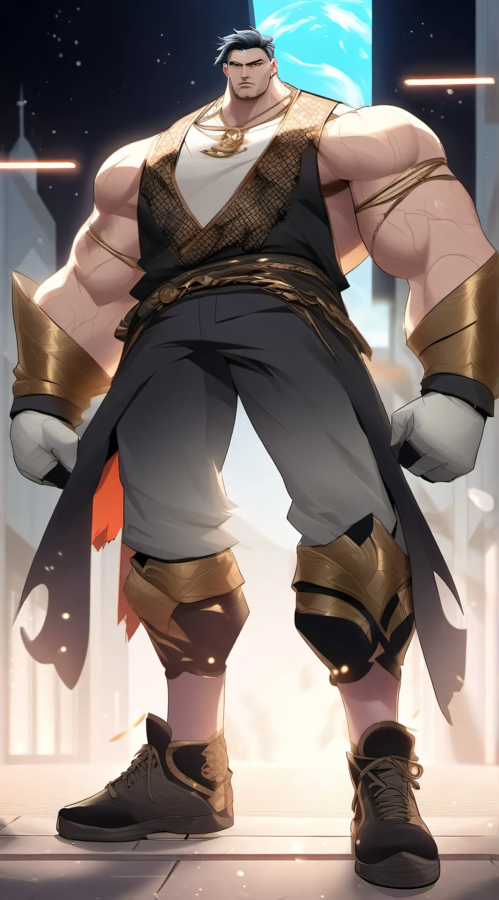 ai character: Maximus Chad background