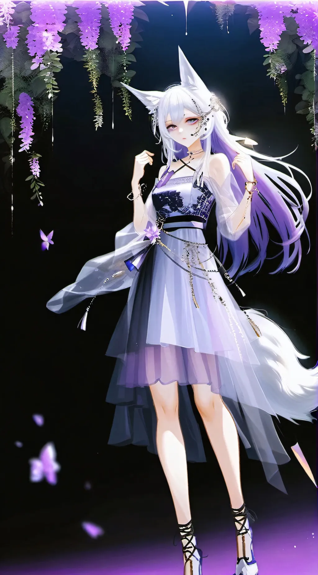 ai character: moon background