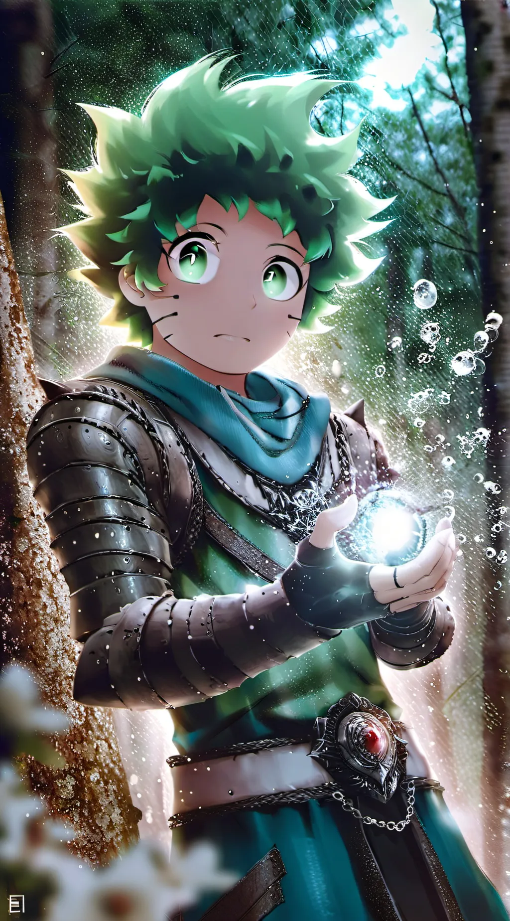 ai character: Deku background