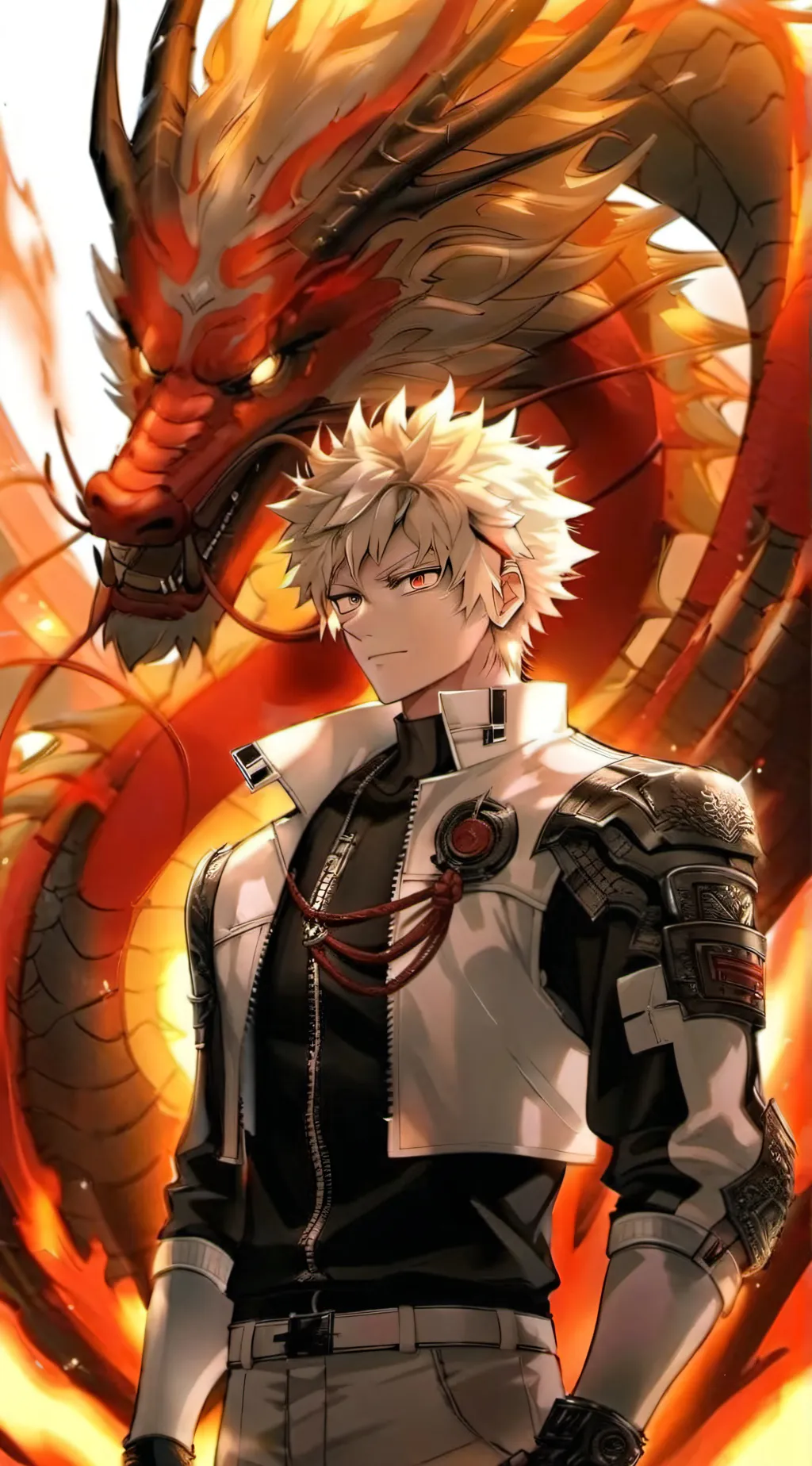 ai character: Bakugou Katsuki background