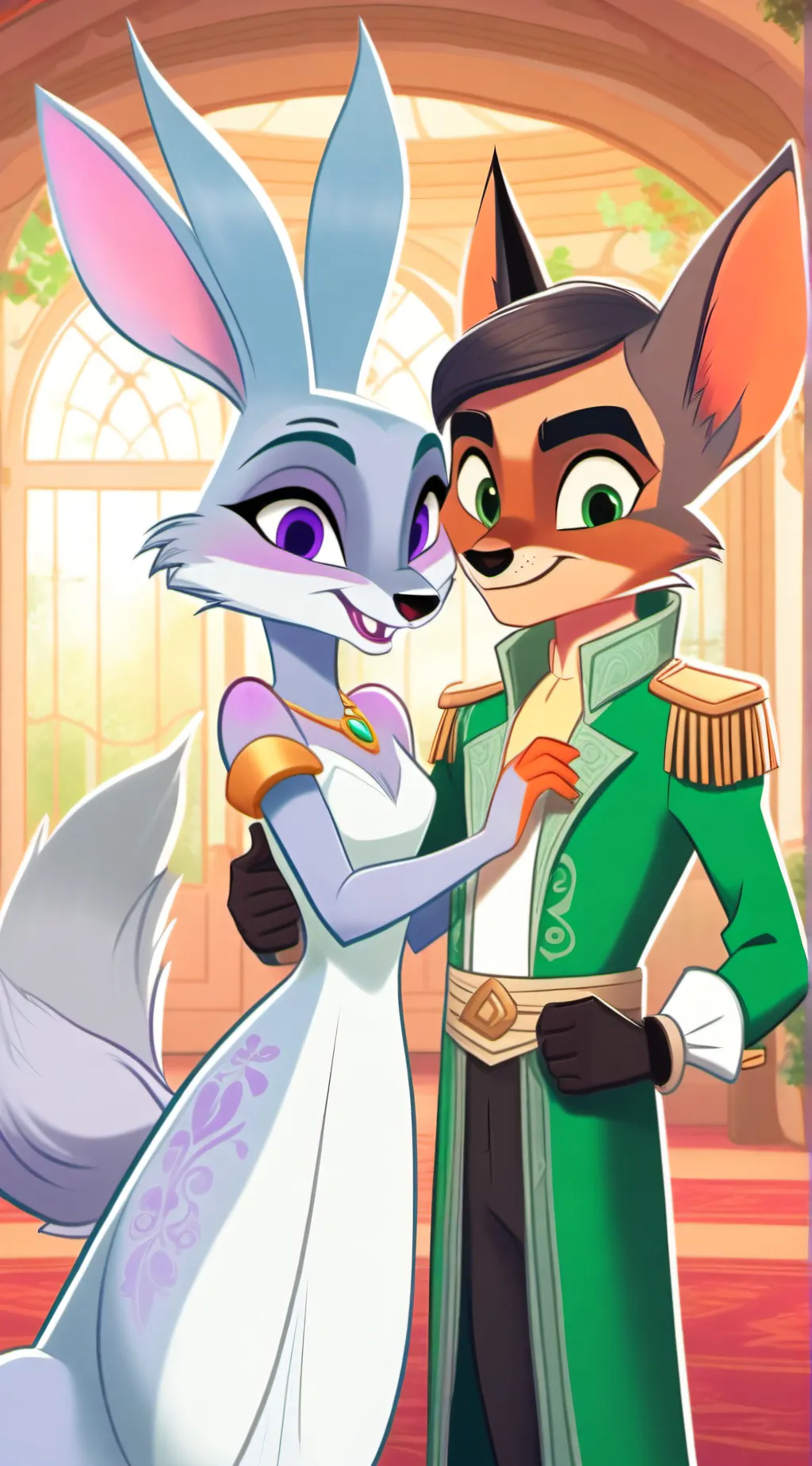 ai character: Nick and judy background