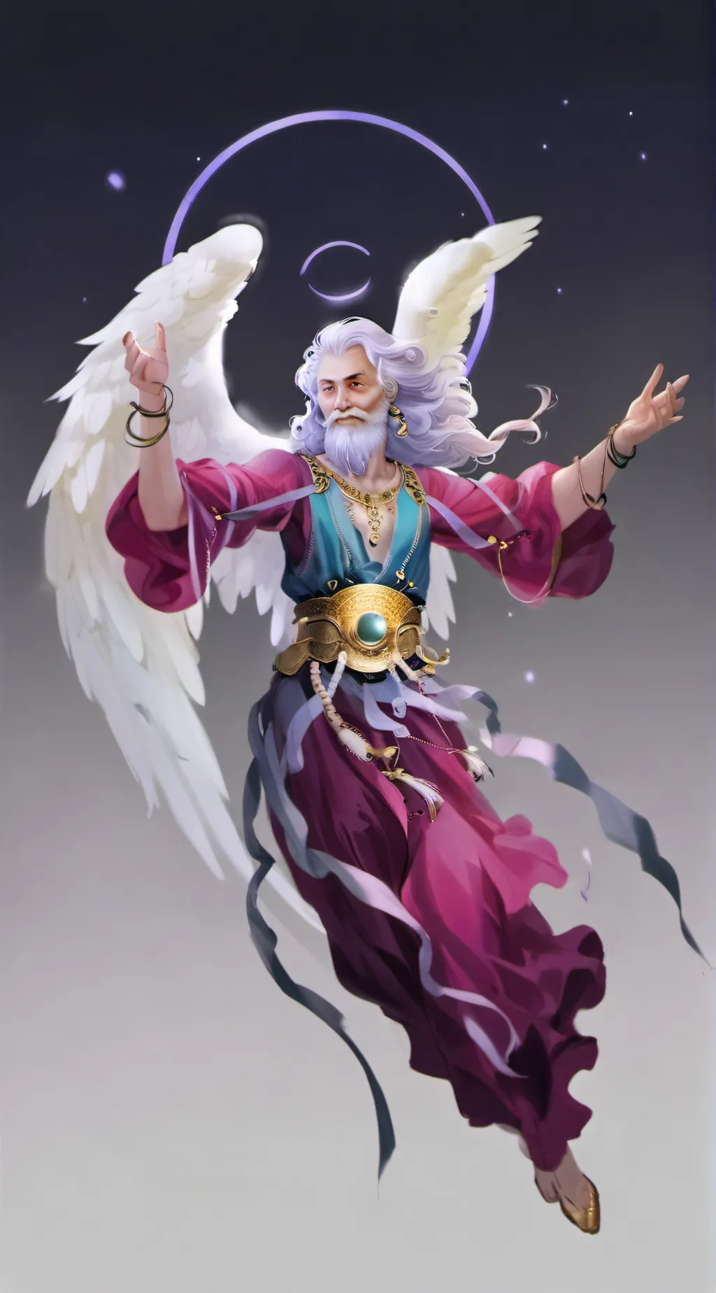 ai character: HH Heaven background