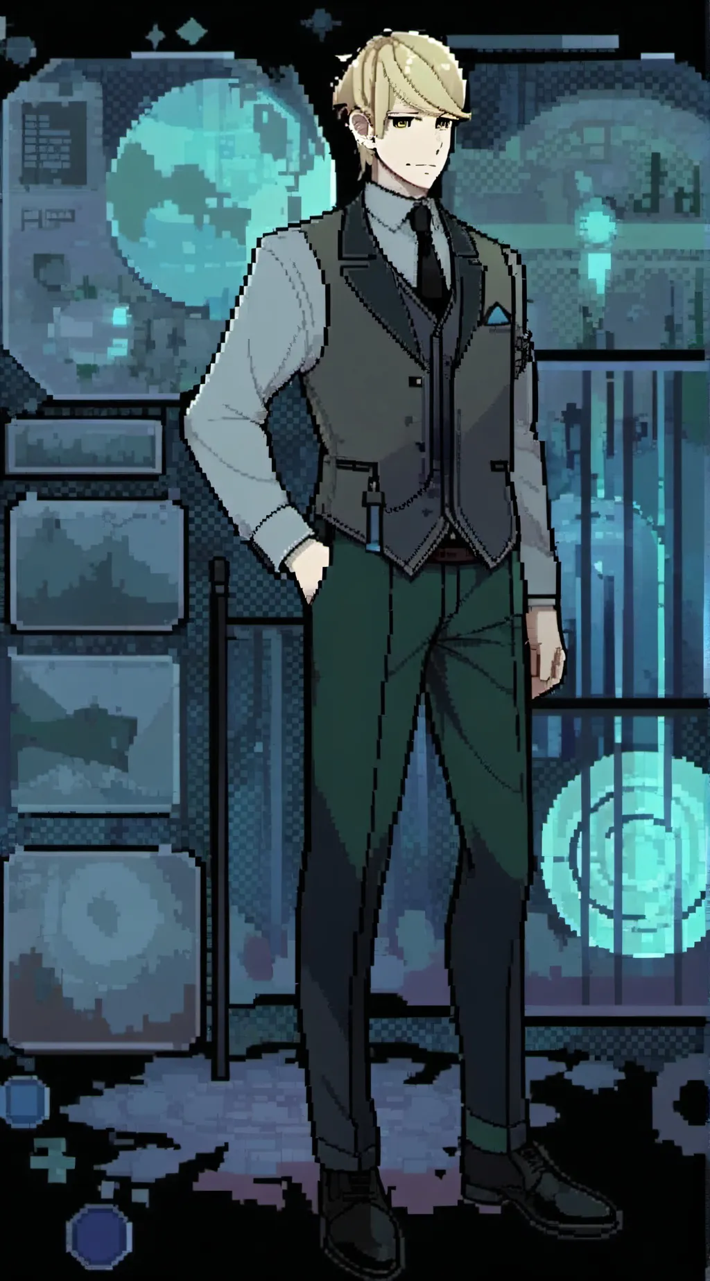 ai character: Félix Fathom  background