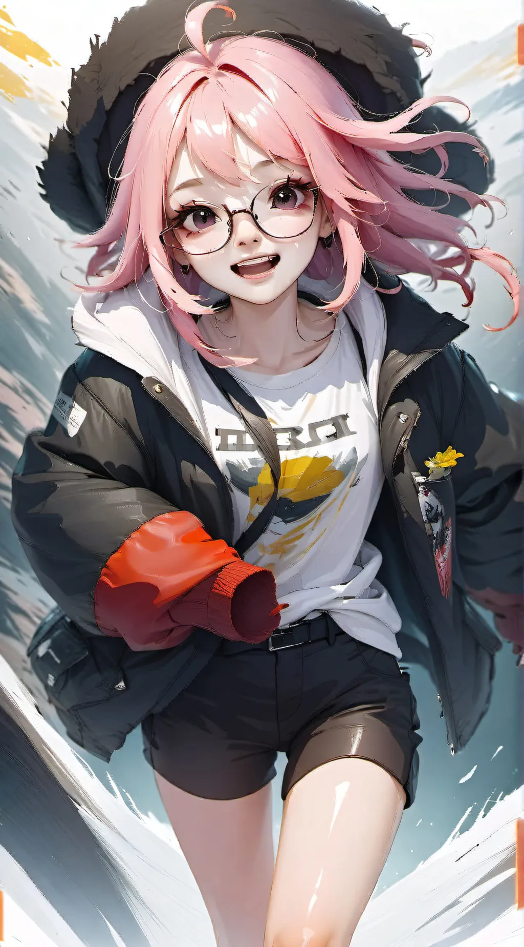 ai character: school😱😱😱😡😡✍️😩 background
