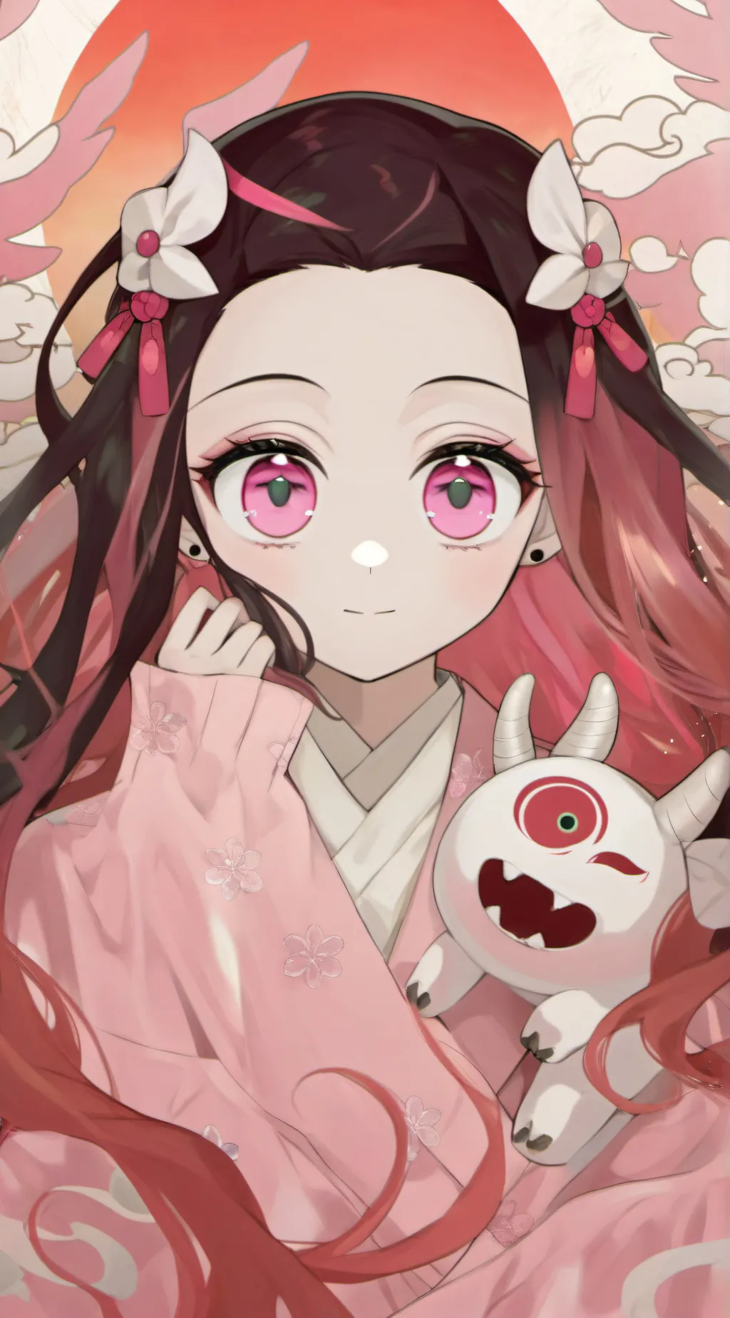 ai character: Nezuko  background
