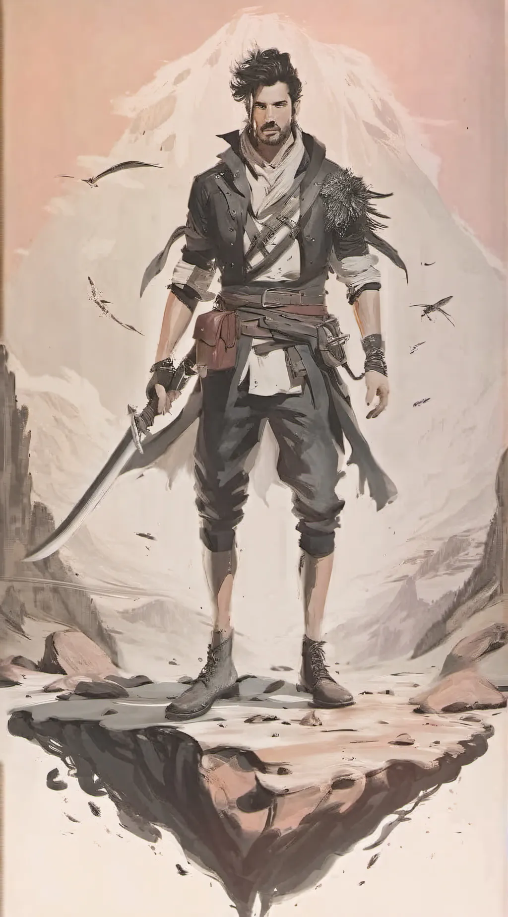 ai character: Straw hats background